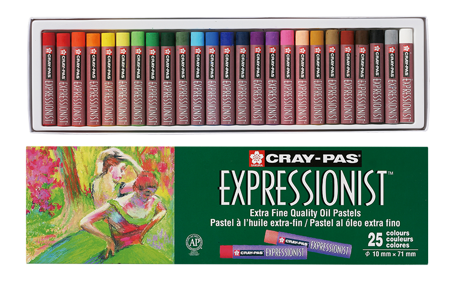 Multicolored Cray-Pas Sakura ESP12 Specialist Assorted Colors Oil Pastel Set 12-Piece