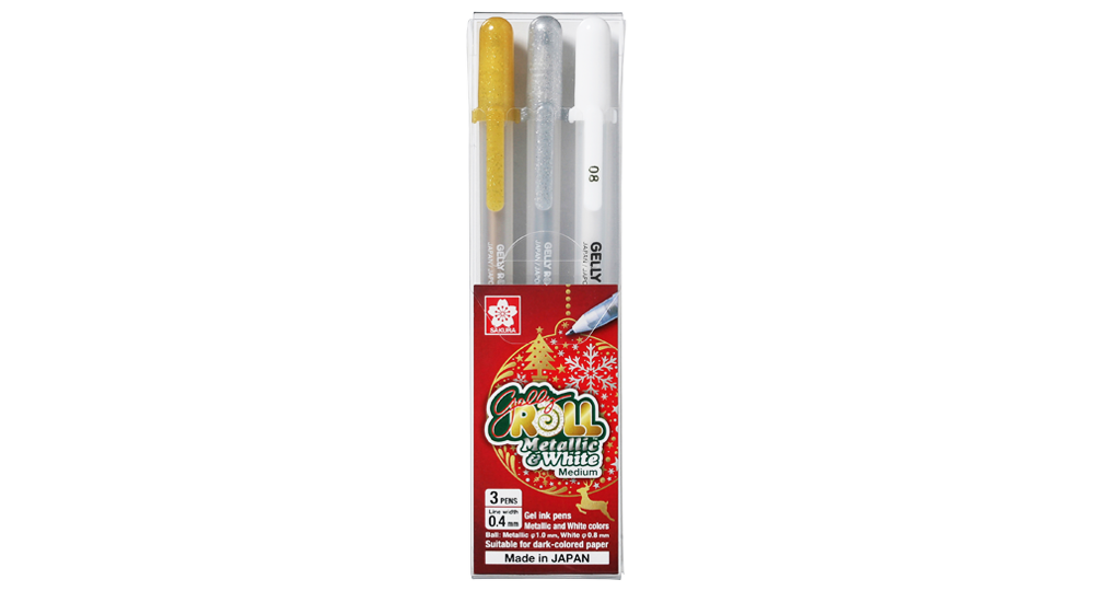 Sakura • Gelly roll gel pen 05 White 3pieces